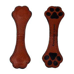 Cross-Border Modern Dog Paw PU Leather Eco-friendly Embossed Magnetic Bookmark Planner Book Clip Money Clip Bookmarks Promotion