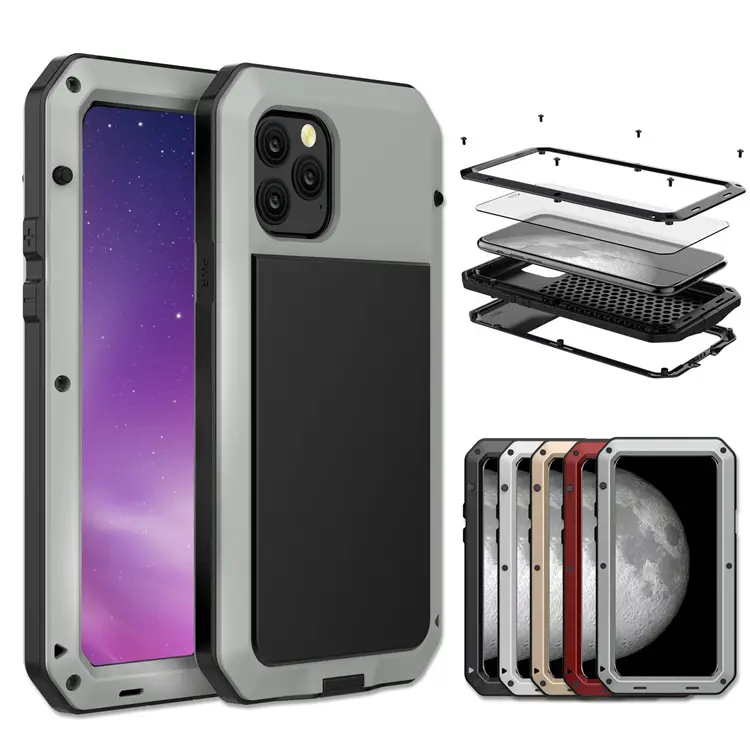 Heavy Duty Waterproof Aluminum Metal Case For iPhone 7 7PLus 11 12 13 14 Pro Max For Samsung