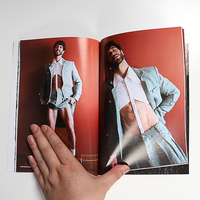 Vêtements Magazine Personnalisé À Faible Coût Préfet Reliure Papier Enduit Brochure Impression Pleine Couleur Livret Service D'impression