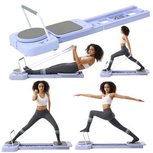 LADYGLOW Équipement de Pilates à domicile, machine de Pilates Reformer, pliable, 9-en-1, planche d'entraînement abdominal, <span class=keywords><strong>lit</strong></span> de Pilates pour le renforcement du tronc - Product Image 4