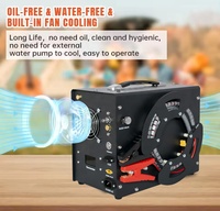 Compresseur d'air PCP TUDIVING en promotion avec arrêt automatique, bobine de fil intégrée, adaptateur secteur 12V, haute pression 4500psi 300bar, compatible 110V/220V
