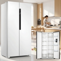 Réfrigérateur à double porte, vente directe usine, légère congélation, refroidissement par ventilateur, dégivrage automatique, commande manuelle, haute efficacité énergétique