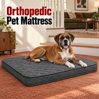 Luxuriöses Orthopädisches Hundebett mit Wasserdichtem Bezug und Gestepptem Finish in Verschiedenen Größen und Höhen