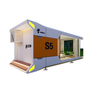 Casa móvil prefabricada futurista, ventanas panorámicas de 360 °, cápsula de estructura de acero, casa pequeña para alquileres de <span class=keywords><strong>vacaciones</strong></span> únicos - Product Image 1