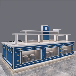 Ristorante dell'hotel lussuosa <span class=keywords><strong>stazione</strong></span> di cottura e isola di cottura e tavolo da Buffet Design attrezzature per ristoranti Mix di cibo 2 anni - Product Image 4