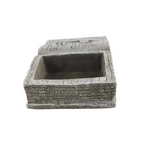 Pot de fleurs <span class=keywords><strong>en</strong></span> béton fait main de haute qualité <span class=keywords><strong>pour</strong></span> <span class=keywords><strong>jardin</strong></span> et cimetière, avec motifs <span class=keywords><strong>en</strong></span> croix <span class=keywords><strong>pour</strong></span> plantes et fleurs - Product Image 5