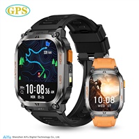 Reloj Inteligente Deportivo con GPS para Exteriores QX18, Pantalla de 2.01 Pulgadas, Llamadas por BT, LED, Batería de Larga Duración de 630 mAh, Brújula SOS, Resistente al Agua IP68, Reloj Inteligente para Hombre