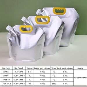 <span class=keywords><strong>Sac</strong></span> à boisson <span class=keywords><strong>autoportant</strong></span> à grande capacité <span class=keywords><strong>de</strong></span> 3 L, imprimé en gravure, en aluminium, avec buse d'aspiration, pour vin/huile d'olive/gelée, aliments liquides - Product Image 6