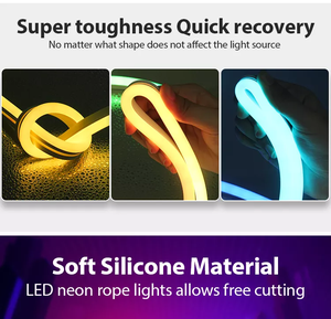 10ft IP67 Water Proof Decoration RGB IC Voice Control Smart Tuya App Wifi Remote Flexible LED Neon Strip <b>Rope</b> <b>Lights</b> - Product Image 4