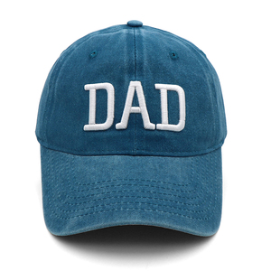 DF <b>Navy</b> Blue Dad & Mom Gift Washed Cotton/Polyester <b>Baseball</b> <b>Cap</b> Four Seasons - Product Image 3