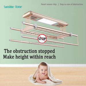 Smart Electric Folding Ceiling Dryer Heat <b>Drying</b> Rack Hangers Single Tuya Laundry Supplies for <b>Cloths</b> for Living Room - Product Image 4