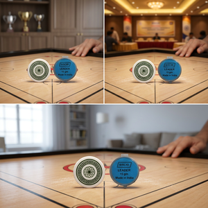Juego de Carrom de PVC Hecho a Mano para 2 Jugadores, Juego para el Hogar - Product Image 5