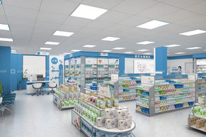 05-QWJYS005 dispositivi di esposizione di farmacia personalizzati Design di scaffali di medicina minimalista <span class=keywords><strong>d</strong></span>'<span class=keywords><strong>avanguardia</strong></span> per mobili da farmacia - Product Image 6