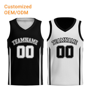 Özel Tasarım Çift Taraflı Basketbol Forması Hızlı Kuruyan Nefes Alabilen Polyester File Yazlık Çift Taraflı Basketbol Yeleği - Product Image 1