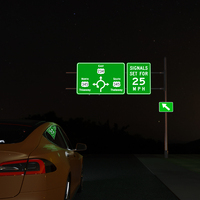 Vente en gros d'usine, panneaux de signalisation lumineux et actif à LED