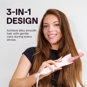 Cepillo Alisador de Cabello Eléctrico Profesional de Cerámica con Vapor 3 en 1, Peine Caliente con 4 Ajustes de Temperatura, Portátil para Uso Doméstico - Product Image 6