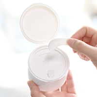 Pots en plastique PP mat recyclables de 100 g avec cuillère pour crème corporelle, emballage cosmétique
