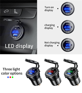 Adattatore per <span class=keywords><strong>Accendisigari</strong></span> QC3.0 in Lega di Alluminio con Voltmetro Digitale, Caricatore Auto USB-C PD45W a Ricarica Rapida per Laptop e Tablet - Product Image 3