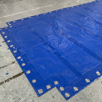 Itong-cubierta de Lona de PVC azul, contenedor superior abierto