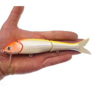 3 Play <span class=keywords><strong>Hunter</strong></span> 150mm Leurre de pêche rigide avec queue souple-Jerkbait multi-articulé pour bar brochet maskinongé - Product Image 5