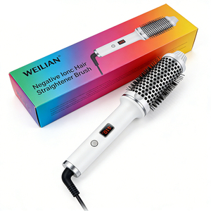 <span class=keywords><strong>Spazzola</strong></span> <span class=keywords><strong>Elettrica</strong></span> Rosa e Pettine Riscaldato Ideali per Creare Facilmente Acconciature Morbide, Ricce e Ondulate - Product Image 4