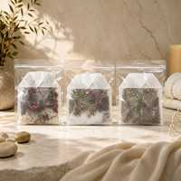 Sachet de bain relaxant au sel d'Epsom Brinelume, thé de bain non tissé, pour spa, marque privée, OEM, ODM, soins corporels