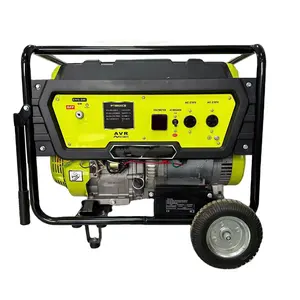 188F 190F 4,5kw 5kw 5kva elektrik mulai dengan pegangan roda luar ruangan 220v 50hz generator Bensin Bensin Bensin tunggal