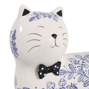 Moderna Statuetta di Gatto Margherita in Ceramica, Ornamento per Arredamento Casa, Bagno, Ufficio, Soggiorno - Product Image 6