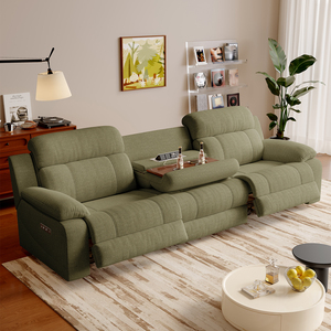 <span class=keywords><strong>Canapé</strong></span> inclinable <span class=keywords><strong>électrique</strong></span> en tissu avec table escamotable et ports USB, mobilier de salon, fonction zéro mur - Vente chaude usine - Product Image 1