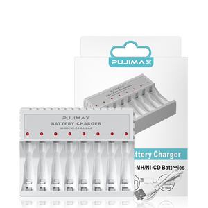<span class=keywords><strong>Cargador</strong></span> <span class=keywords><strong>de</strong></span> Baterías Universal PUJIMAX <span class=keywords><strong>de</strong></span> 8 Ranuras para Baterías Nimh Nicd, <span class=keywords><strong>Cargador</strong></span> <span class=keywords><strong>de</strong></span> Baterías Aa Aaa <span class=keywords><strong>de</strong></span> 1.2v <span class=keywords><strong>Ni</strong></span> cd 2 3 Aa Recargables - Product Image 1