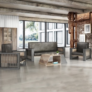 Wholesale Price Modern <b>Design</b> <b>Wood</b> <b>Office</b> <b>Sofa</b> 1+1+3 Reception <b>Sofa</b> Luxury <b>Office</b> <b>Sofa</b> Set With <b>Wood</b> Leg - Product Image 3