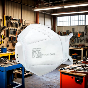 Masque de protection respiratoire jetable CE EN149 FFP2 avec valve, extra respirant, non tissé, pliable, 5 couches - Product Image 4