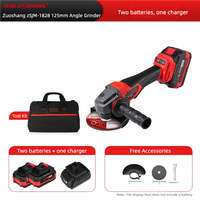 Meuleuse d'angle sans fil 18V à batterie lithium sans balais ZSJM-1828 avec interrupteur à gâchette pour découpe et polissage, qualité industrielle DIY
