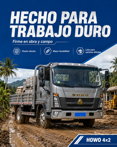 <span class=keywords><strong>Camion</strong></span> de livraison diesel Howo 4x2 5 tonnes à transmission manuelle pour le marché d'Amérique centrale - Product Image 4