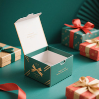 Boîte en carton pour bijoux Magenta Gif avec doublure éponge Lot de coton inséré pour le stockage et la présentation