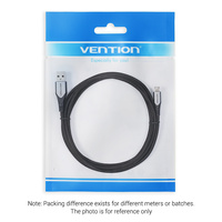 Cable USB Vention 2.0A a Micro-B 2A, Cable Micro USB, Cable de Carga Micro USB, Aleación de Aluminio