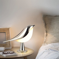 Lampe LED d'aromathérapie Magpie, en forme d'oiseau mignon, rechargeable, alimentée par courant continu, commande tactile, design moderne