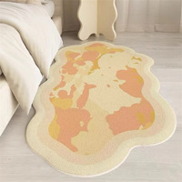 Tapis de salon moderne 3D personnalisé, fabriqué à la machine, petit format, avec dos antidérapant en polyester, à prix abordable