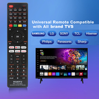 Télécommande universelle pour téléviseur HUAYU de haute qualité RM-L1130+X MAX certifiée CE RoHS avec une portée de contrôle de 10 m, en matériau ABS, pour toutes les marques