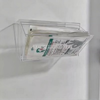 Boîte organisateur de gants jetables anti-virus, distributeur de masques faciaux, support mural en acrylique transparent, distributeur de boîte à gants jetables