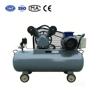 Petit compresseur d'air industriel portable de type piston, 5,5 kW, 7,5 CV, 220 V monophasé, avec courroie électrique, certifié CE