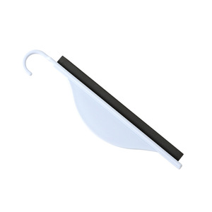 Mini Squeegee For Glass Cleaning White Plastic Double Sided Tool Bathroom Mirror Countertop Use - Product Image 5