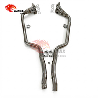 Collecteur d'échappement en acier inoxydable 304 de performance, épaisseur 1,5 mm, finition lisse pour tuyaux MERCEDES-BENZ C63 AMG W204