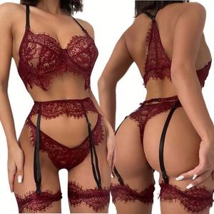 Ensembles de lingerie sexy gratuits avec jarretière, sous-vêtements pour femmes, ensembles pour femmes grandes tailles - Product Image 1