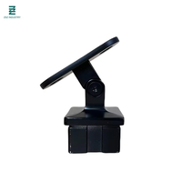 Support de main courante d'escalier réglable en acier inoxydable 304 316, finition satinée noire moderne ou noire mate