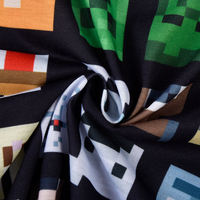 Tissu jersey simple en polyester imprimé numérique 100% polyester