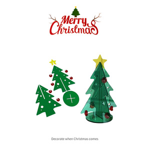 บล็อกต้นคริสต์มาสอะคริลิคขนาดเล็กของขวัญสำหรับตกแต่งเทศกาล - Product Image 6