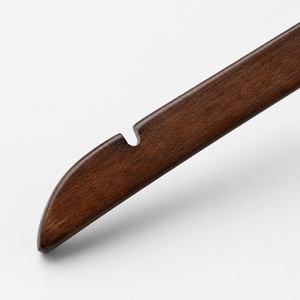 High Quality Custom Walnut Wooden Clothes <b>Hanger</b> with Trouser Bar for Wardrobe and Living Room - Product Image 3