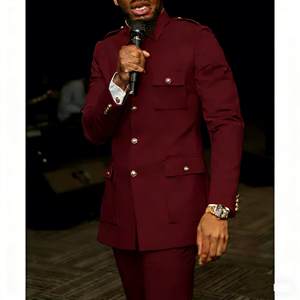 Costume <span class=keywords><strong>chic</strong></span> pour <span class=keywords><strong>homme</strong></span> en orange vif, à simple boutonnage, deux pièces (veste + pantalon), tenues décontractées, soirée, bal, mariage, ensemble de costumes de luxe pour <span class=keywords><strong>homme</strong></span> - Product Image 4