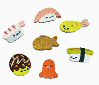Patch brodé créatif en tissu pour sac, décoration de vêtements, étiquette adhésive DIY, vente en gros